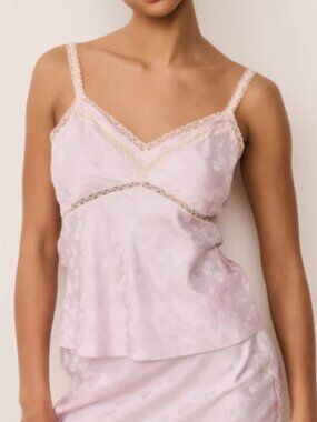 LoveShackFancy Lirena Silk-Blend Bow Jacquard Top $325